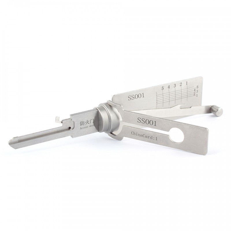 QiDAi 2-in-1 TE2 Lock Pick Set Voor TESA Slot - Professionele Slotenmaker Tool