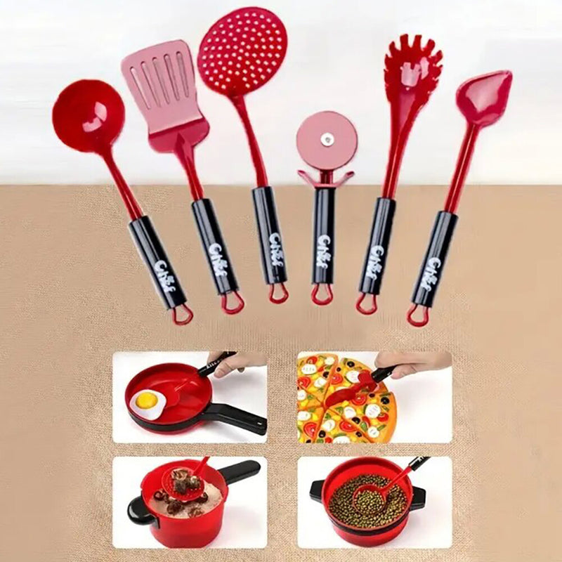 51pcs Kids Kitchen Toys Simulation Fruit Food Cookware Pots Children Pretend Play Cutting Paste Cooking Sets Girls Toy