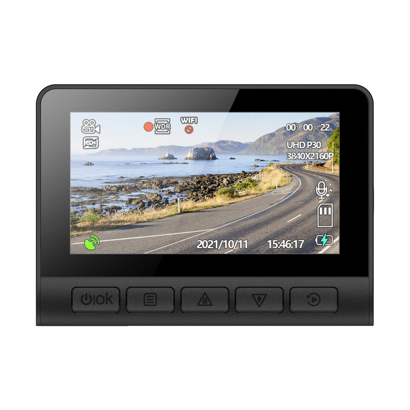 V55/V55+ 4K Dash Cam Car DVR 2160P GPS ADAS 24H Parking Support Rear Cam Night Vision Voice Prompt APP Control