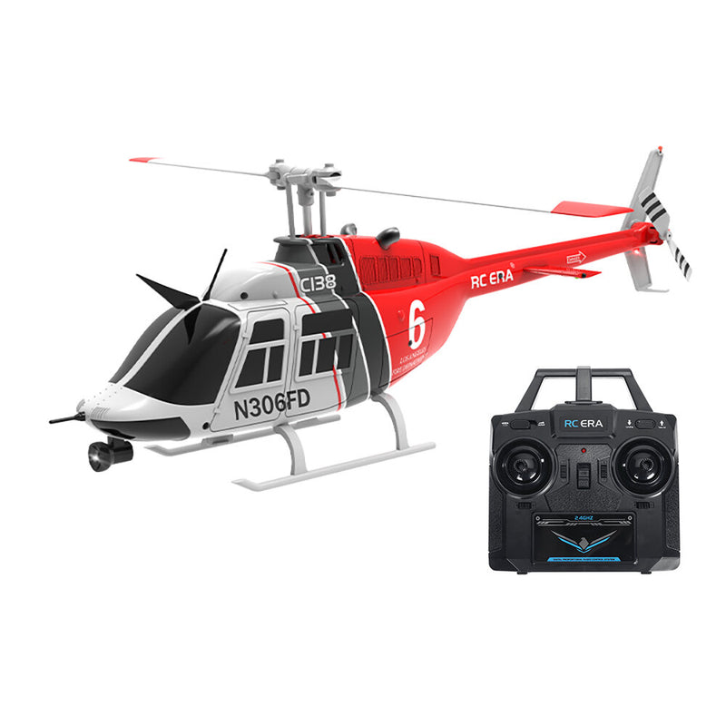 RC ERA C138 Bell 206 2.4G 6CH 6-Axis Gyro GPS 1:33 Scale Altitude Hold Flybarless RC Helicopter RTF