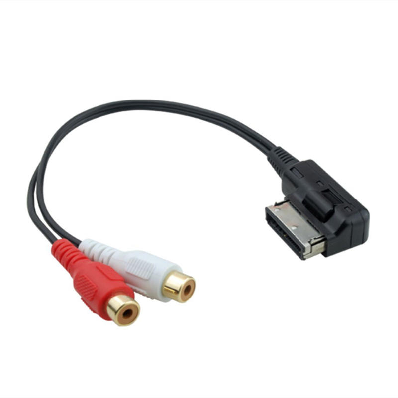 Audio Cable AUX 2RCA Lotus Input Line for Audi AMI AUX line A6L/A8/A5/Q5/Q7/A1/A6L