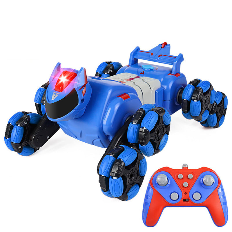 JC015 4WD RC Car Robot Dog Music Light Stunt Remote Control Car off-Road Control Boys Toys for Children Gifts