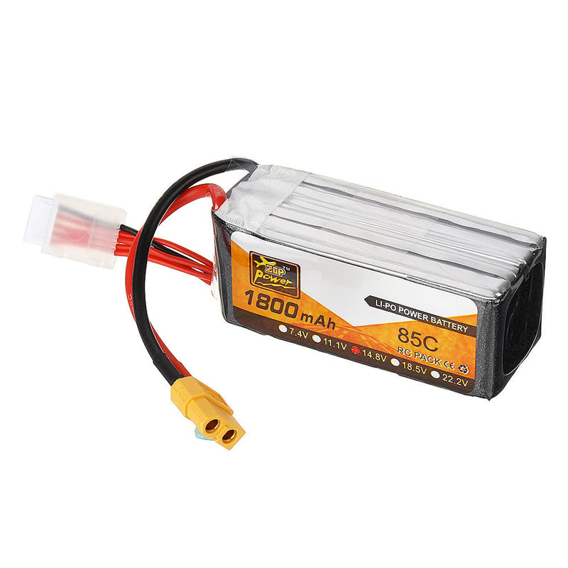 ZOP Power 14.8V 1800mAh 85C 4S Lipo Battery XT60 Plug for FPV RC Drone