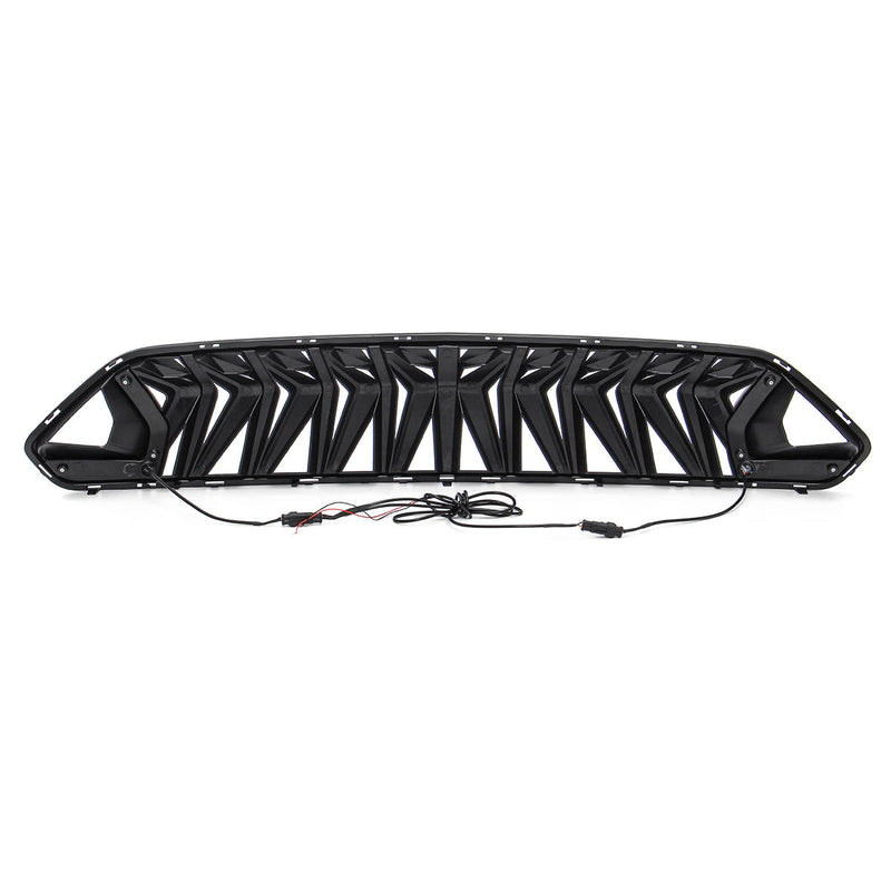 Front Grille With LED Daytime Running Light For Ford Mustang 18-19 Armor