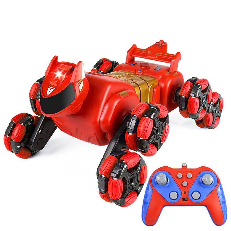 JC015 4WD RC Car Robot Dog Music Light Stunt Remote Control Car off-Road Control Boys Toys for Children Gifts