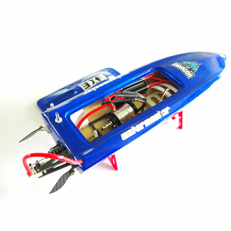 DTRC C390 Fiberglass Brushless RC Boat 30A Hobbywing Seaking ESC High Speed Ship Capsized Reset Speedboat Waterproof Electric Racing Vehicles Models Lakes Pools Remote Control Toys