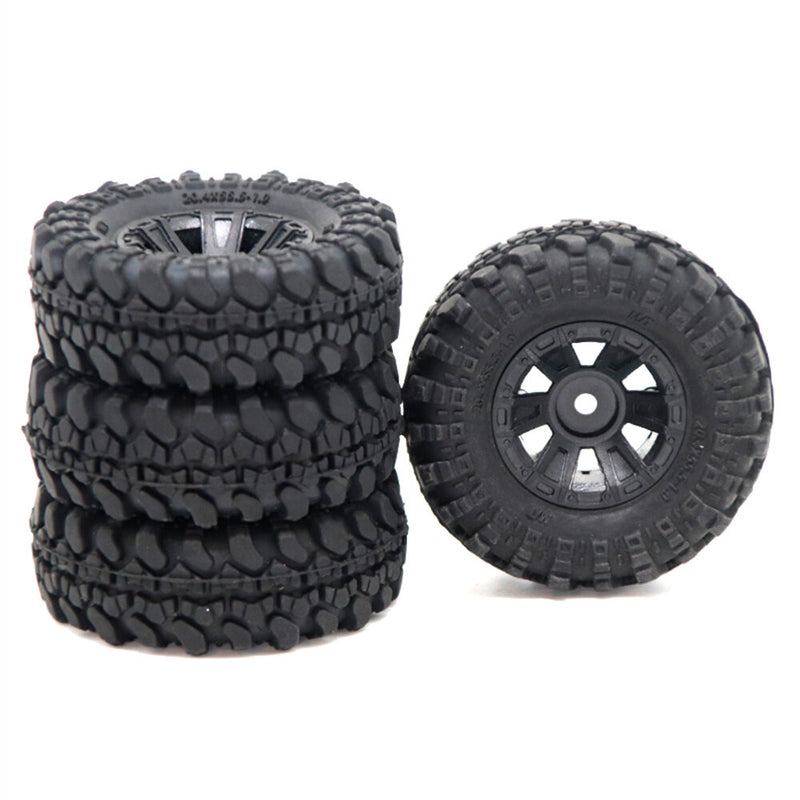 4PCS Tires Wheels for 1/24 Axial SCX24 90081 XIAOMI Jimny Sierra RC Car Vehicles Models Spare Parts