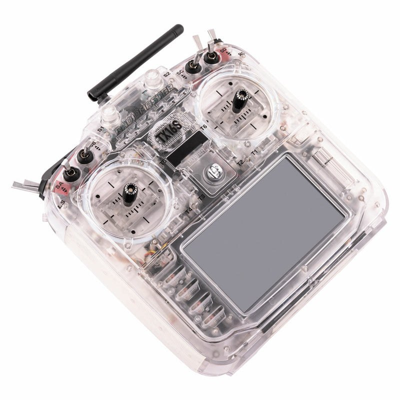 Radiomaster TX16S MKII Radio Transparent Version 2.4GHz 16CH V4.0 Hall Gimbal ELRS RGB Lighting System Support EdgeTX Radio Transmitter for FPV RC Drone