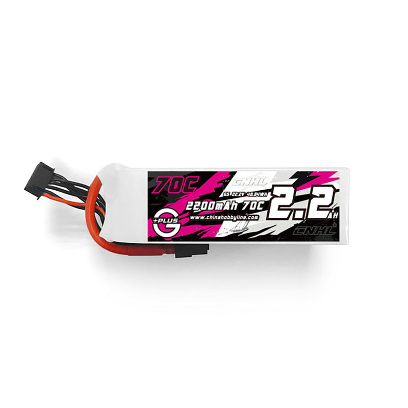 CNHL G+Plus 22.2V 2200mAh 70C 6S LiPo Battery XT60 Plug for Long Range RC Drone FPV Racing