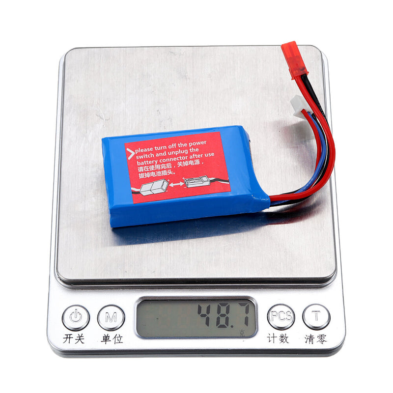 Wltoys 7.4V 1100mAh 20C 2S Lipo Battery JST Plug A949-27 for A949 A959 A969 A979 1/18 RC Vehicles