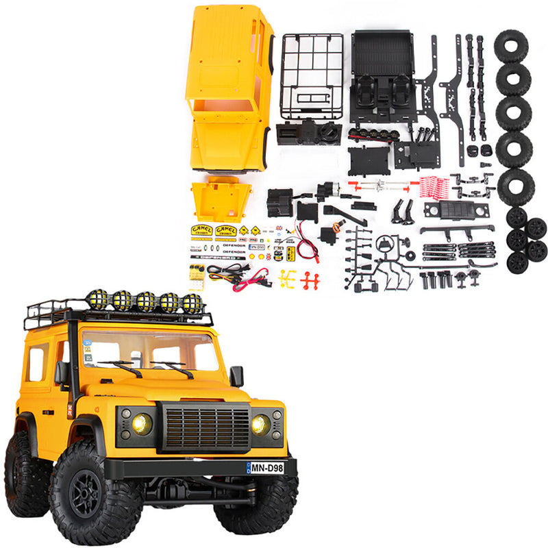 MNRC MN98 KIT 1/12 4WD RC Car DIY Unassembled for Land Rover Rock Crawler LED Light Climbing Off-Road Truck Vehicles Models Toy