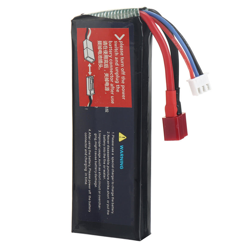 Wltoys 7.4V 2200mAh 25C 2S T Plug Lipo Battery K949-78 for 124016 124017 124018 124019 144001 144010 10428 10428A/B/C/A2/B2/C2 K949 RC Car Parts