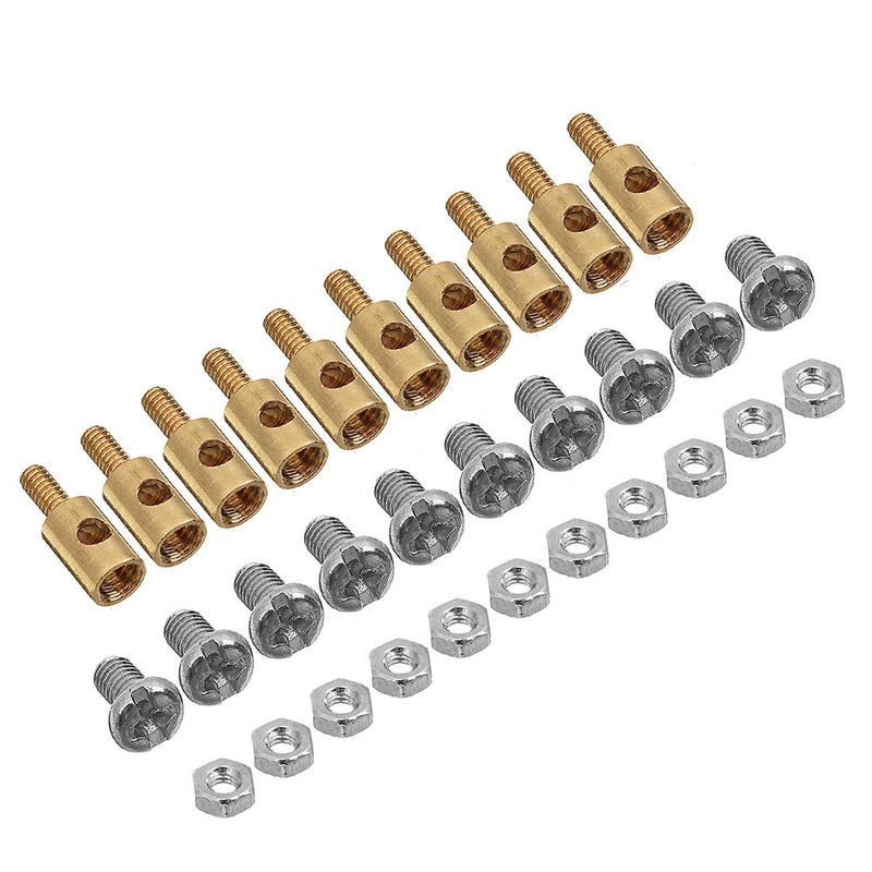 50Pcs 3.1mm Adjustable Pushrod Connectors Linkage Stoppers For RC Airplane