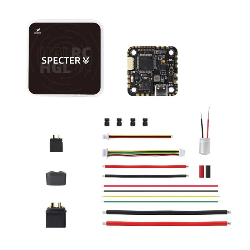 25.5x25.5mm HGLRC SPECTER 25A AIO F7 Flight Controller 25A 4in1 ESC HD/Analog VTX Wireless Bluetooth Tuning Parameter Adjustment for RC Drone FPV Racing