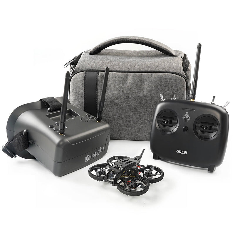 GEPRC TinyGO V1.3 79mm 1.6 Inch Whoop FPV Racing Drone RTF with TAKER F411 8Bit 12A TinyRadio ELRS 2.4G Remote Controller FPV Goggles