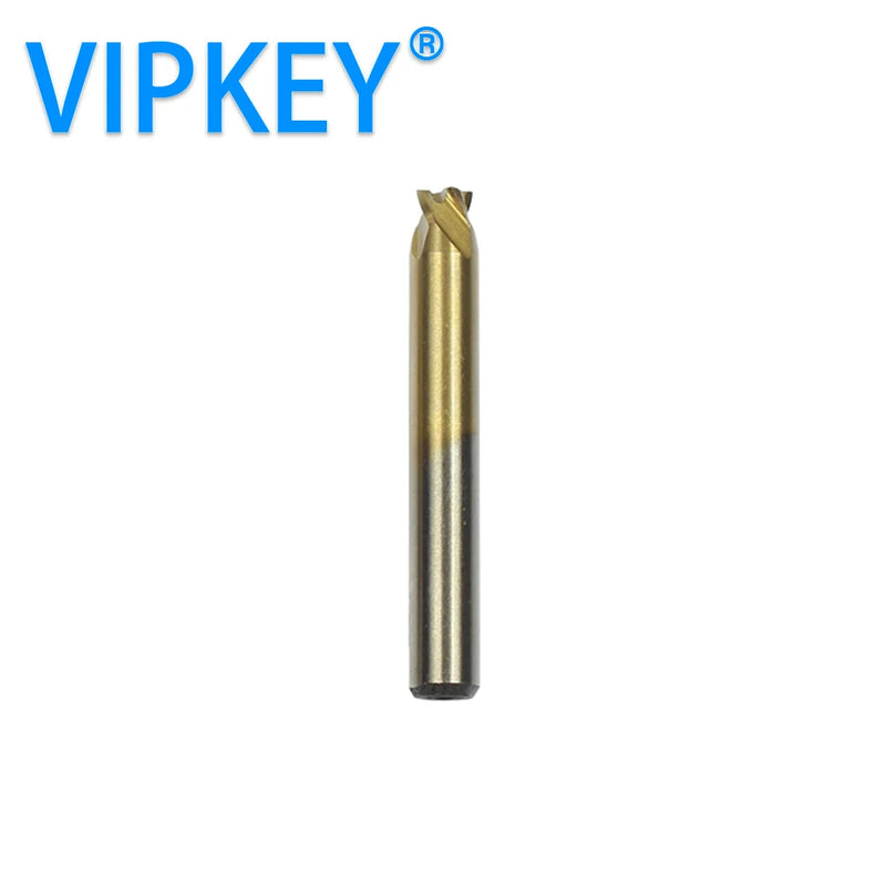 1pc 6mm Shank Titanium Coated Key Cutting Machine End Milling Cutter 1/1.5/2.0/2.5/3.0/4.0/5.0mm Vertical Key Machine