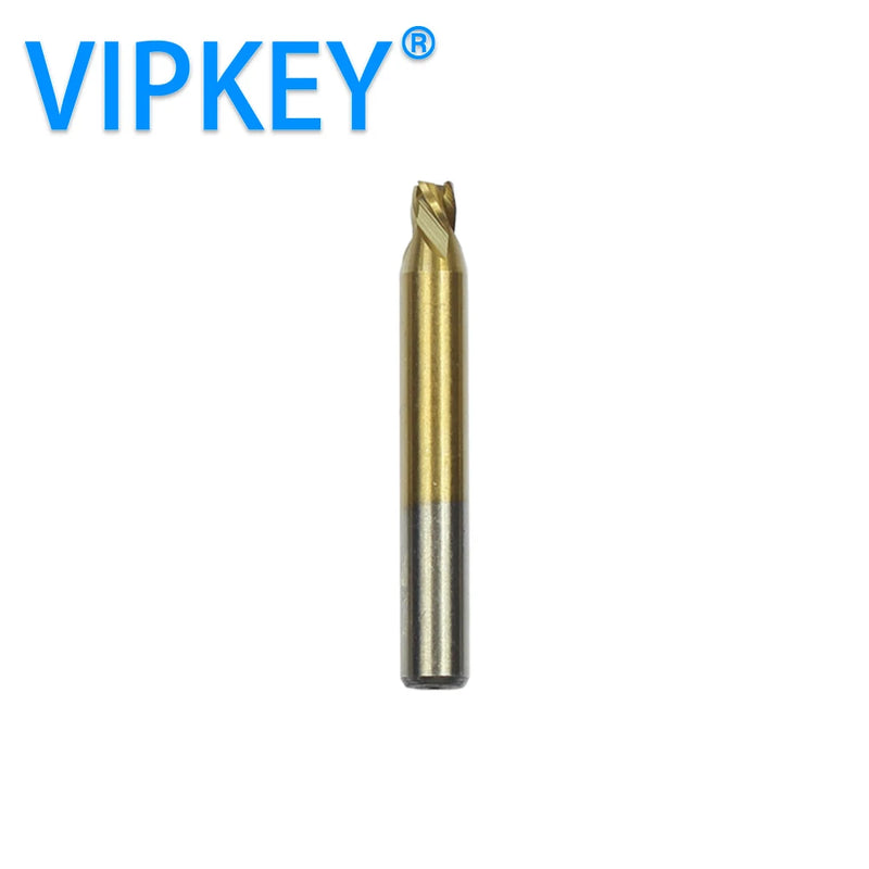 1pc 6mm Shank Titanium Coated Key Cutting Machine End Milling Cutter 1/1.5/2.0/2.5/3.0/4.0/5.0mm Vertical Key Machine