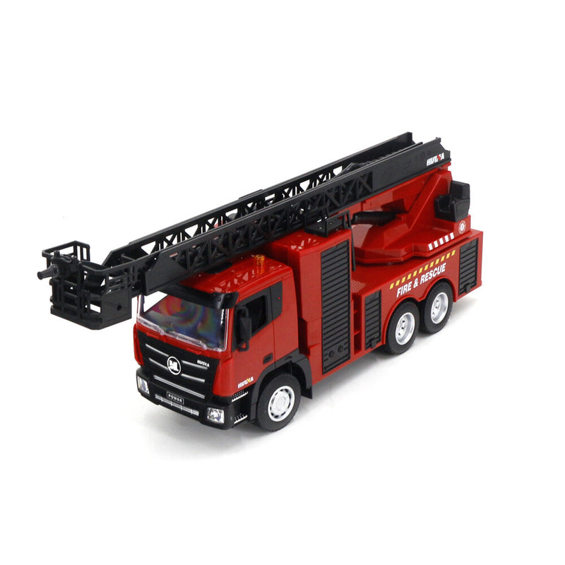 HUINA 1361 1/18 9CH Semi-Alloy Remote Control Engineering Toy Fire Climbing Rescue Aerial Ladder Vehicle RC Car Models