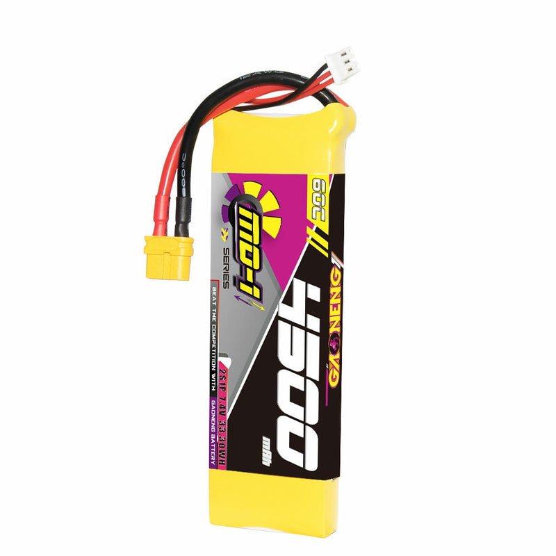 Gaoneng GNB 7.4V 4500mAh 60C 2S LiPo Battery T Plug / XT60 Plug for 1/10 1/8 scale RC Hobby Models RC Boat RC Car