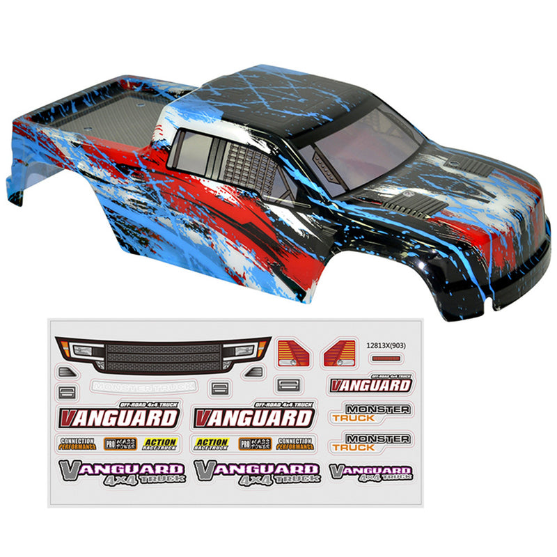 HBX 903 903A 1/12 RC Car Spare Body Shell Blue Color w/ Sticker Sheet 90132 Vehicles Model Parts