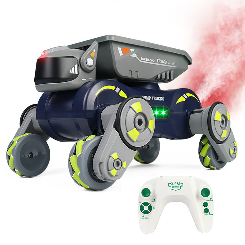 JC013P 2.4G 4WD RC Car Robot Dog Radio Gesture Induction Music Light Stunt Remote Control Car off-Road Control Boys Toys for Children Gifts