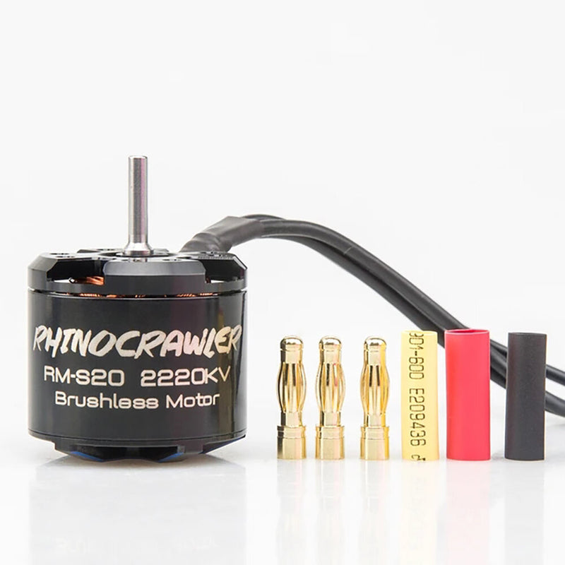 RhinoCrawler RM-S20 Brushless Motor for 1/8 1/10 AM32 ESC80A RC Crawler Car LCG Chassis Axial SCX10 TRX4 MOA RC Car Parts