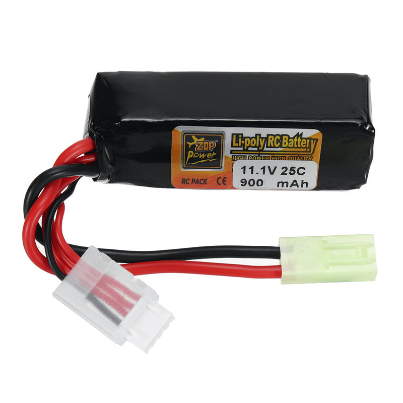 ZOP Power 3S 11.1V 900mAh 25C LiPo Battery T Plug for RC Car Helicopter Airplane FPV Racing Drone