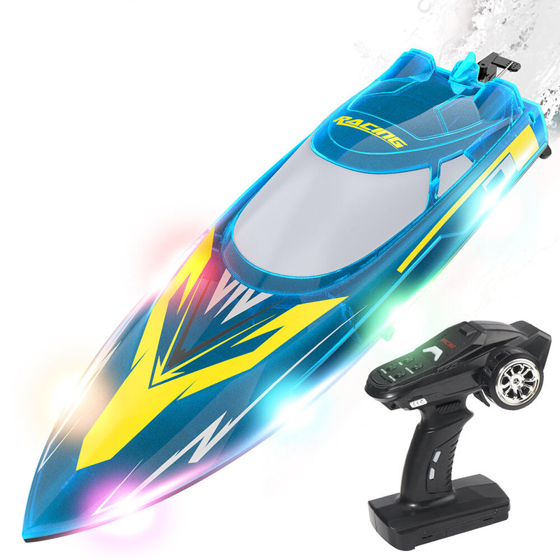 Flytec V006 RTR 2.4G 30km/h RC Boat Capsize Auto Reset LED Light Water Cooling Remote Control High Speed Racing Fun Playing Speedboat Electric Waterproof Ship Vehicles Models