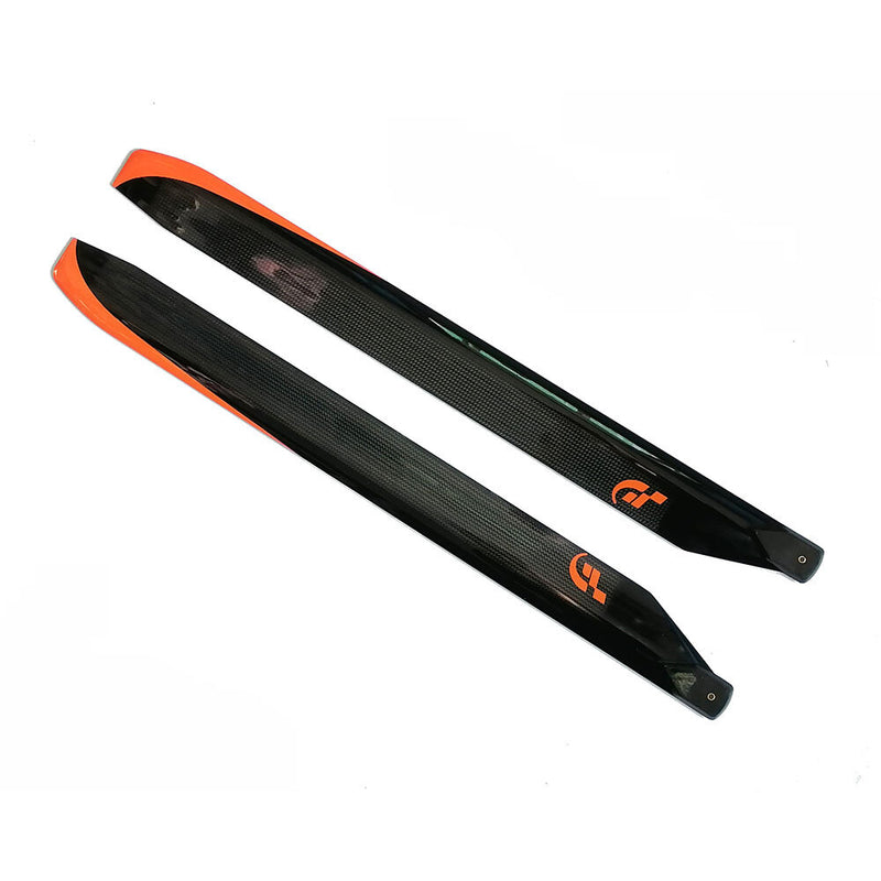 1 Pair FUNFLY 610mm Carbon Fiber Main Blade for 600 Class Helicopter