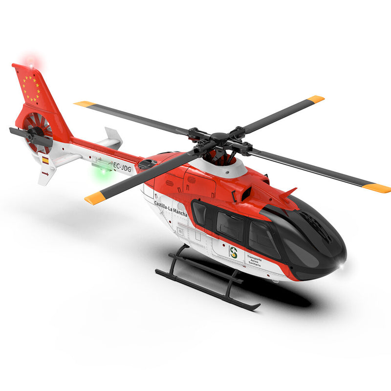 Eachine E135 2.4G 6CH Direct Drive Dual Brushless One Key 3D Roll Flybarless 1:36 EC135 Scale RC Helicopter RTF