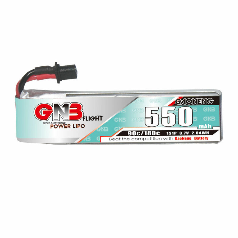 6Pcs Gaoneng 3.7V 550mAh 90C 1S LiHV Battery A30 Plug With Adapter Cable for Emax Tinyhawk S BetaFPV Beta75X