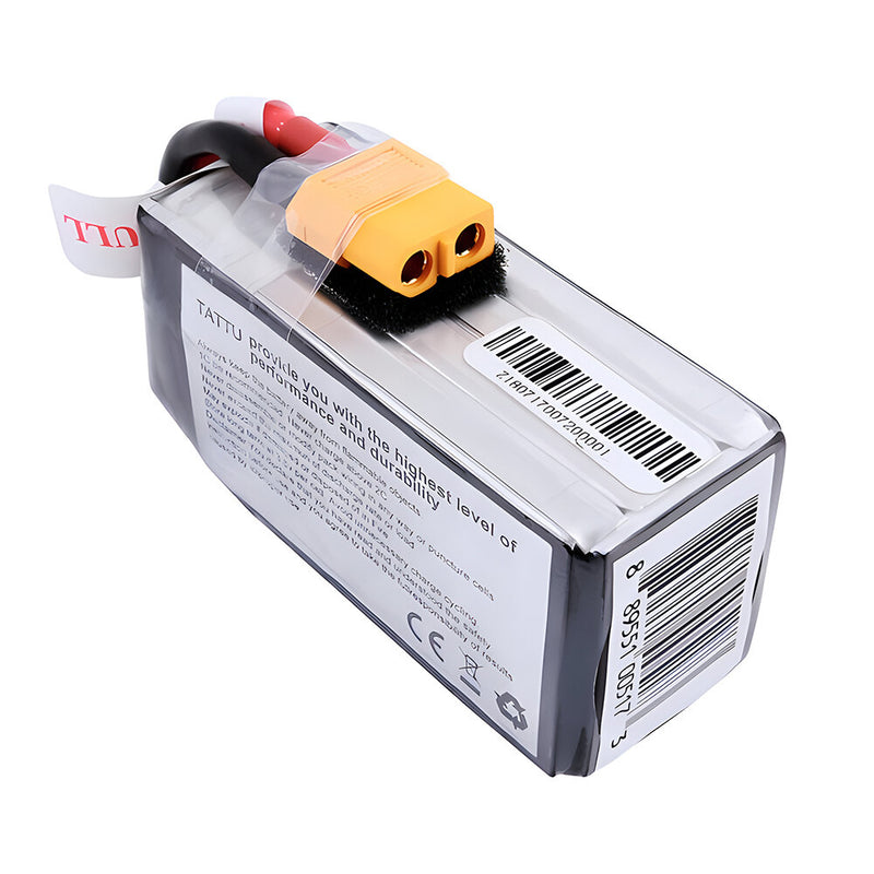 TATTU FUNFLY 4S 14.8V 1300mAh 100C 4S1P LiPo Battery XT60 Plug for Eachine Wizard X220S FPV Racer RC Drone