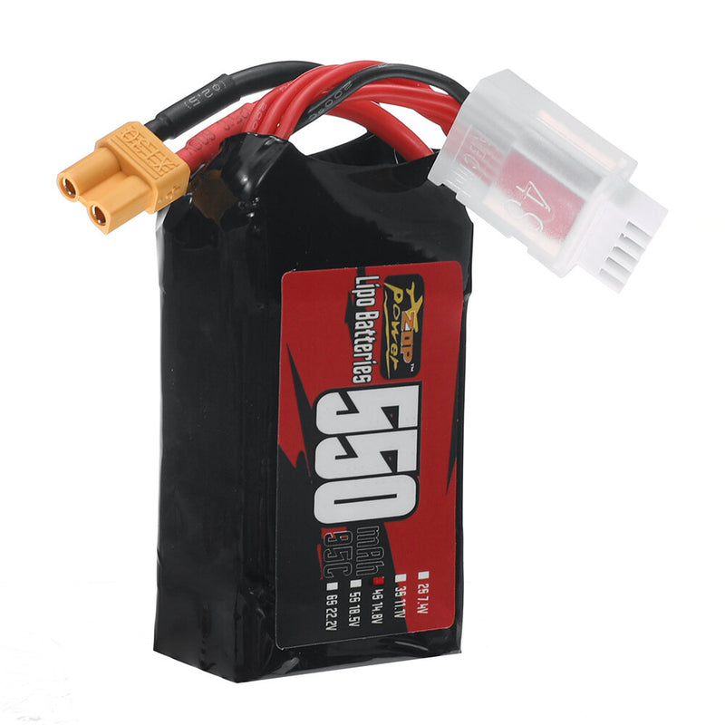 ZOP Power 4S 14.8V 550mAh 95C 8.14Wh LiPo Battery XT30 Plug for RC Drone FPV Racing