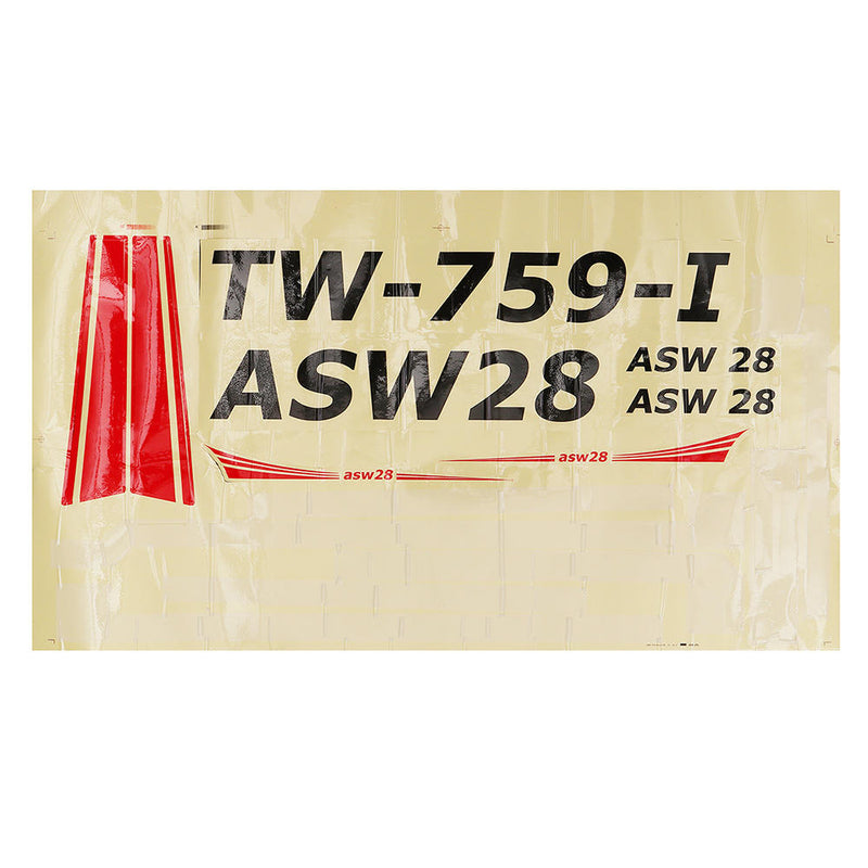 VolantexRC ASW28 ASW-28 V2 Sloping RC Airplane Spare Part Decals