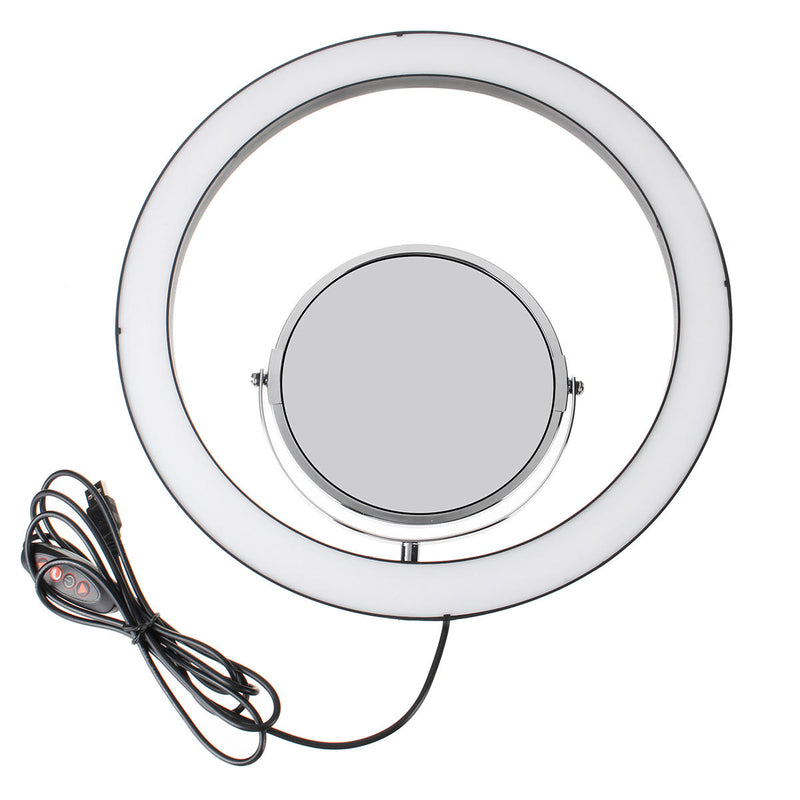 12.60" Live Stream Makeup Selfie LED Ring Light With Tripod Stand Bluetooth Remote Control Cell Phone Holder