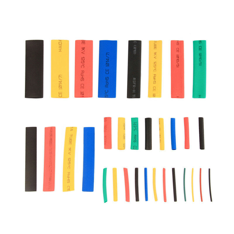 328/560PCS Heat Shrink Tube Thermoresistant Heat-shrink Tubing Wrapping Kit Electrical Connection Wire Cable Insulation Sleeving