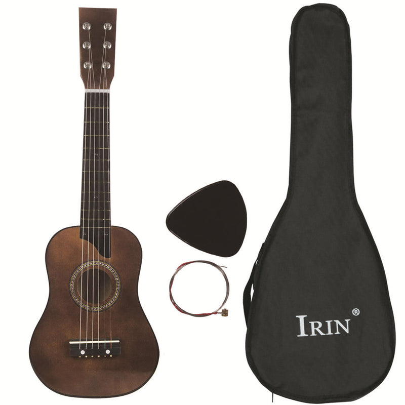 IRIN 25 Inch Basswood Guitar with String/Pick/Bag for Children Music Lovers