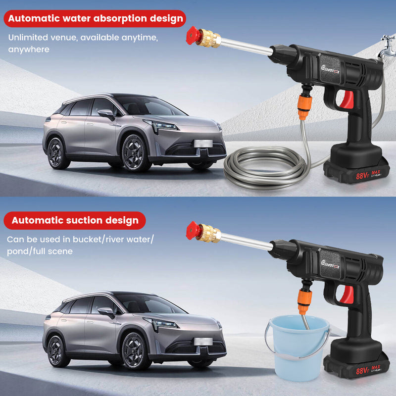 160W Car Washer Cleaner Car Washing Spray Gun Cordless High Pressure Electric Water Gun Foam Machine for Makita 18V Battery