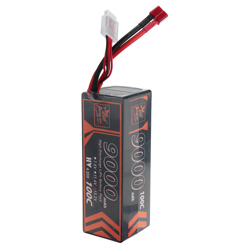 ZOP Power 15.2V 9000mAh 100C 4S LiPo Battery T Deans Plug for ZD Racing Pirates 3 RC Car