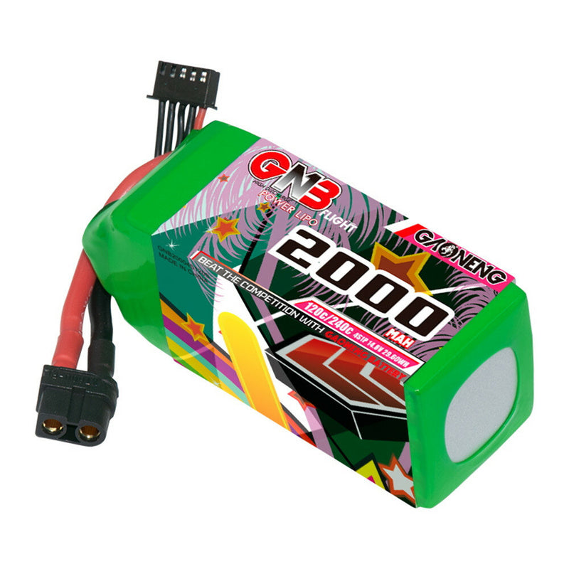 Gaoneng GNB 14.8V 2000mAh 120C 4S LiPo Battery T/XT60/XT90/EC5 Plug for FPV Racing Drone