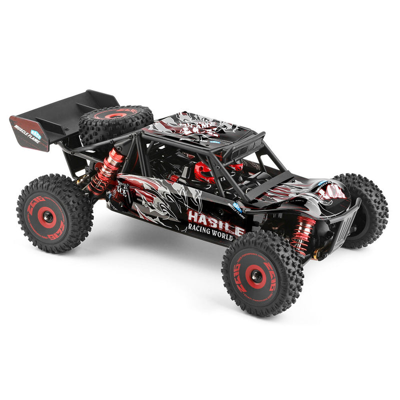 Wltoys 124016 V2 1/12 4WD 2.4G RC Car Brushless Desert Truck Off-Road Vehicle Models High Speed 75km/h Metal Chassis Two Three Battery
