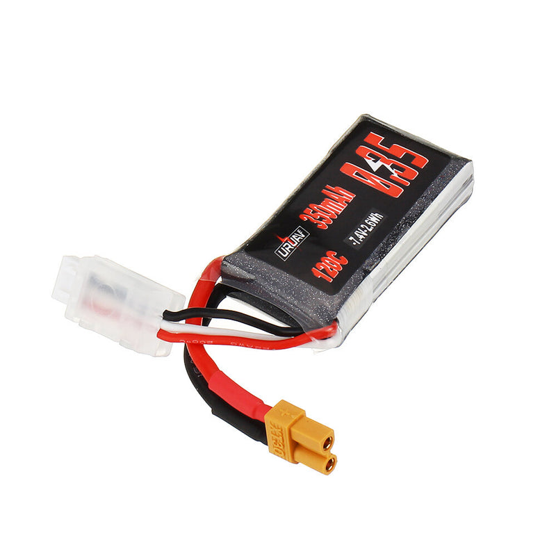 URUAV 7.4V 350mAh 120C 2S Lipo Battery XT30 Plug for DarwinFPV Baby Ape Pro Whoop Mobula7 Beta75x