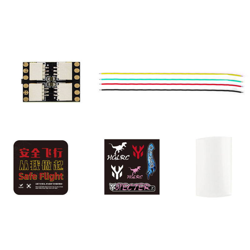 HGLRC LED MINI Controller Module 2-6S for W2812 LED Lite Strip DIY RC Airplane FPV Racing Drone