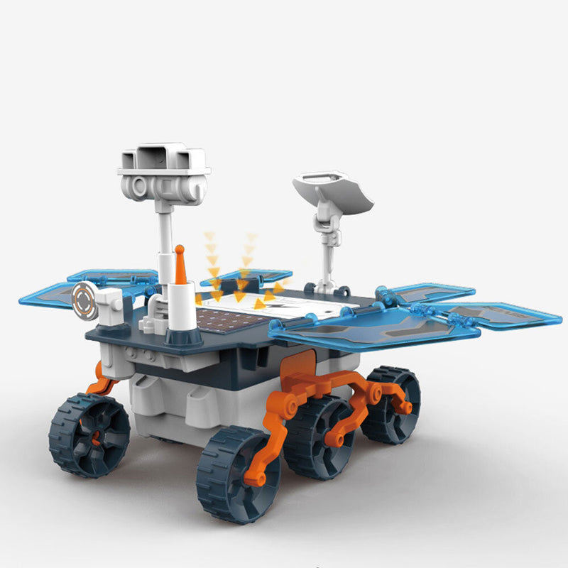 Solar Mars Rover Toys STEM DIY Toy for Kids Educational Electric Model with Solar Power Hands-on Learning and Fun Assembly