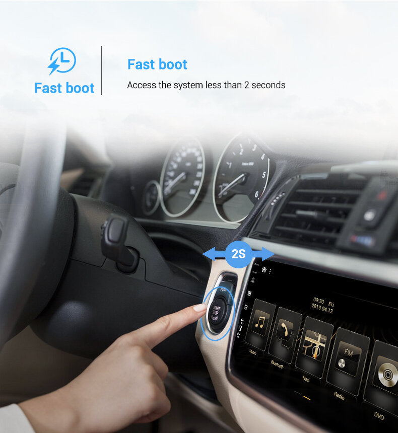 YUEHOO YH-D05 10.1-inch 2Din 360° Camera Android 12.0 Car Stereo Radio MP5 Player 2.5D IPS Screen 8 Core GPS DSP WIFI BT5.0