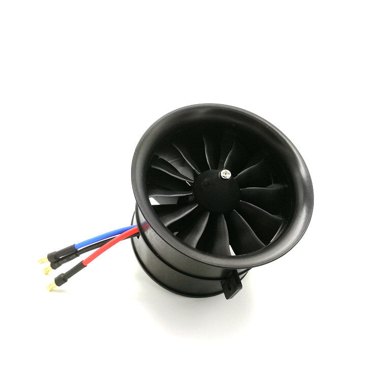 Powerfun EDF 70mm Ducted Fan 4S 3400KV Brushless Motor 12 Blades Propeller for RC Airplane Plane