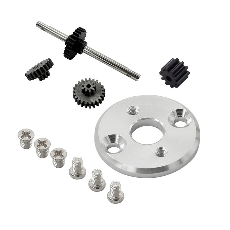 Upgraded Metal Parts Set 370 Motor Conversion Seat Gearbox Gear Kit for TOYOTA LC79 MNRC MN82 MN78 1/12 Land Cruiser Crawler RC Cars Vehicles Models