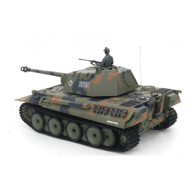 Heng Long 3819-1 7.0 1/16 2.4G Larger Germany Panther RC Tank Infrared Battle Launch Vehicles Models Smoke Sound Toys