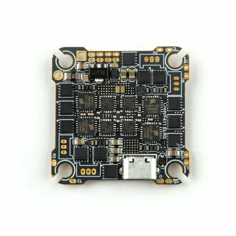 Happymodel CrazyF411 ELRS AIO 4in1 Flight Controller Built-in UART 2.4G ELRS Receiver 20A ESC for Crux35 Toothpick FPV Racing Drone