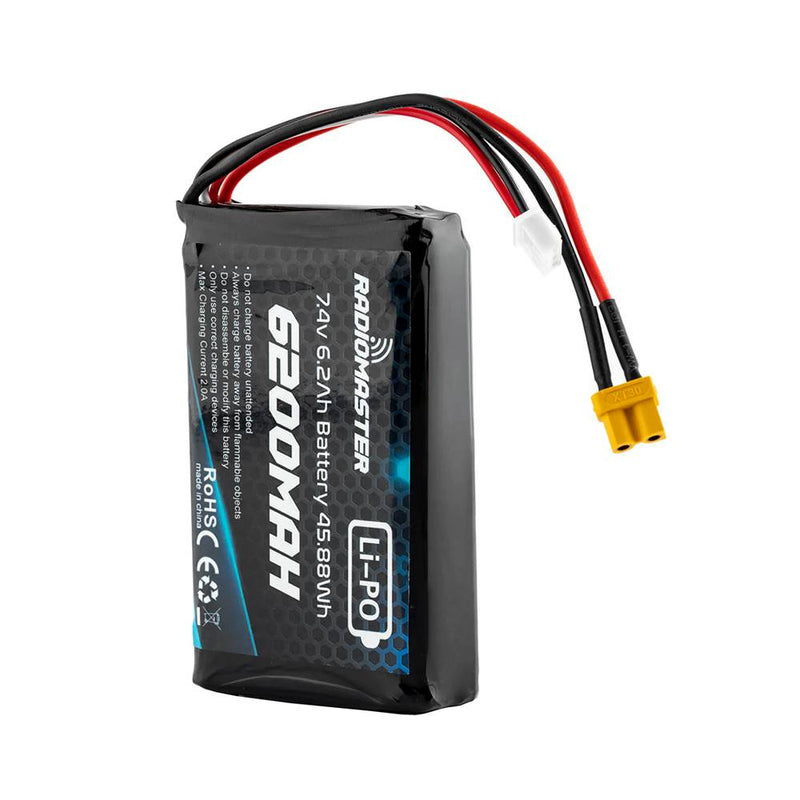 Radiomaster 2S 7.4V 6200mAh LiPo Transmitter Battery JST-XH XT30 Plug for Boxer/TX16S Remote Controller